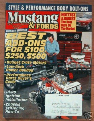 MUSTANG & FORDS 1997 JULY - COBRA 427 S/C, '57 T'BIRD, PI-PO IGNITION, CHASSIS